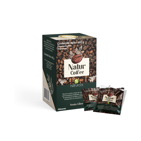 CAFÉ INSTANTANEO CON GANODERMA Y SHIITAKE + VITAMINA X 30